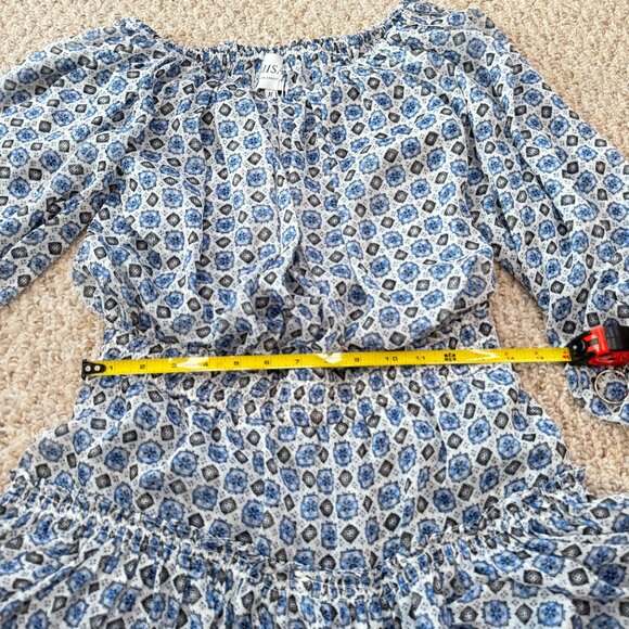 MISA LOS ANGELES Zonia Ruffle Off the Shoulder Blouson Dress M - Picture 9 of 16